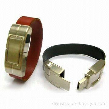 Bracelet-shaped USB Flash Disks with Up to 16GB Memory Capacity and 10-year Data Retention